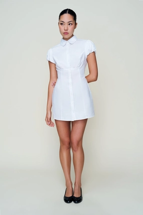 Liana Dress animal-print Bishop-Sleeve