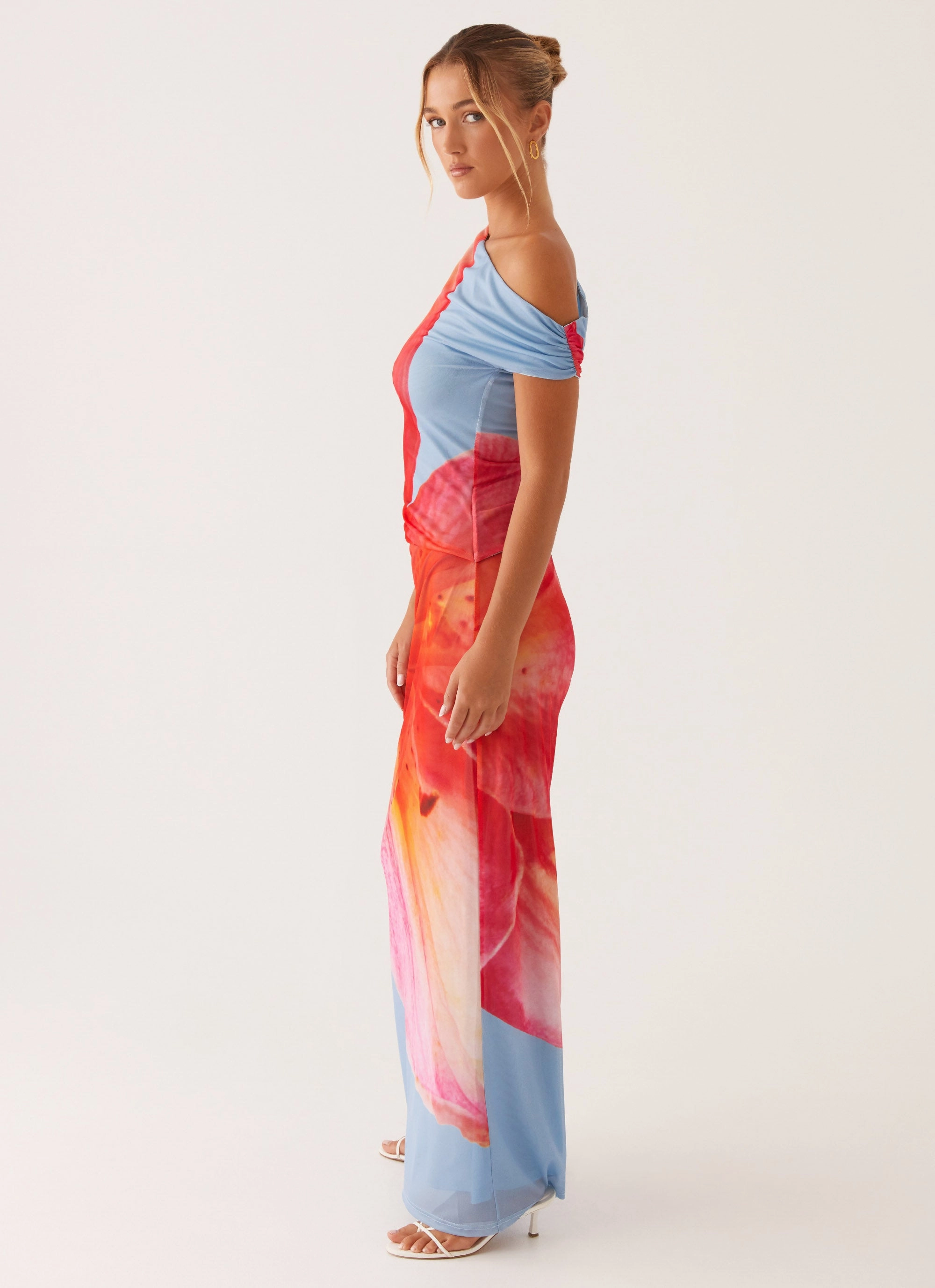 Smooth-Finish City Ready Santa Monica Maxi Dress - Blue Floral