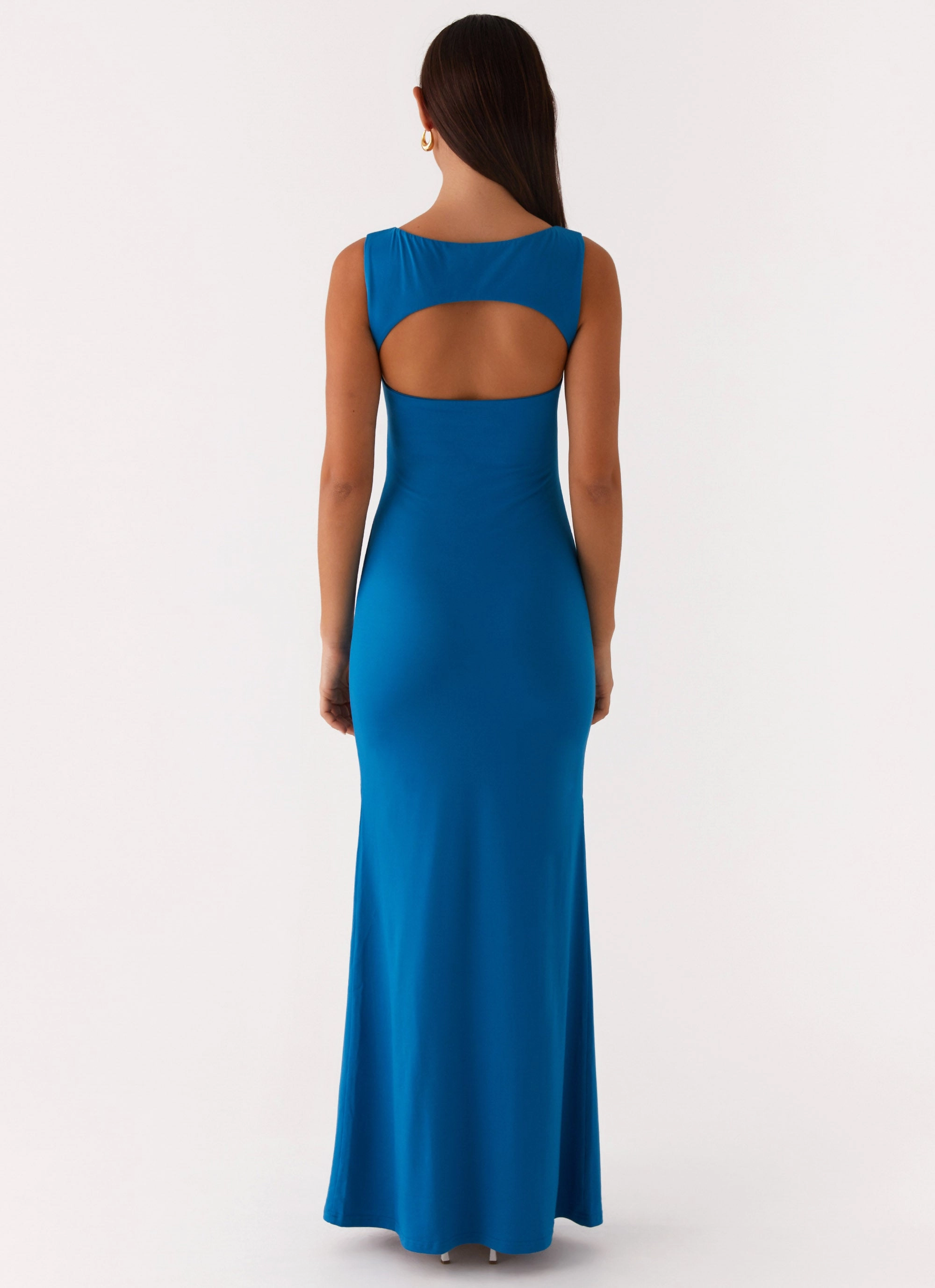 Balanced Tone Lagoon Cut Out Maxi Dress - Royal Blue