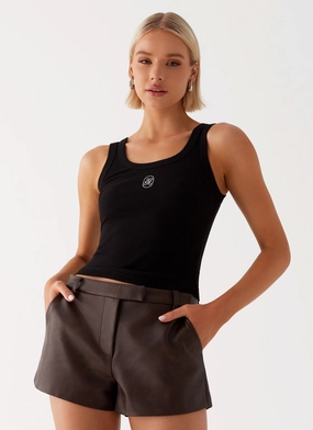 Francisco Mini Shorts - Brown Flexible Knee Panels Easy Comfort