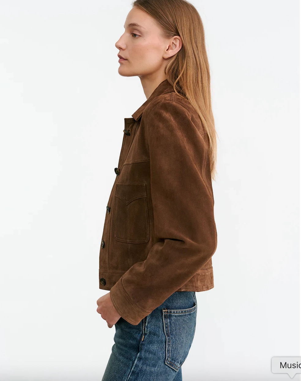 Activewear Susannah Suede Jacket in Hazelnut