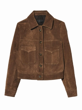 Stage Susannah Suede Jacket in Hazelnut