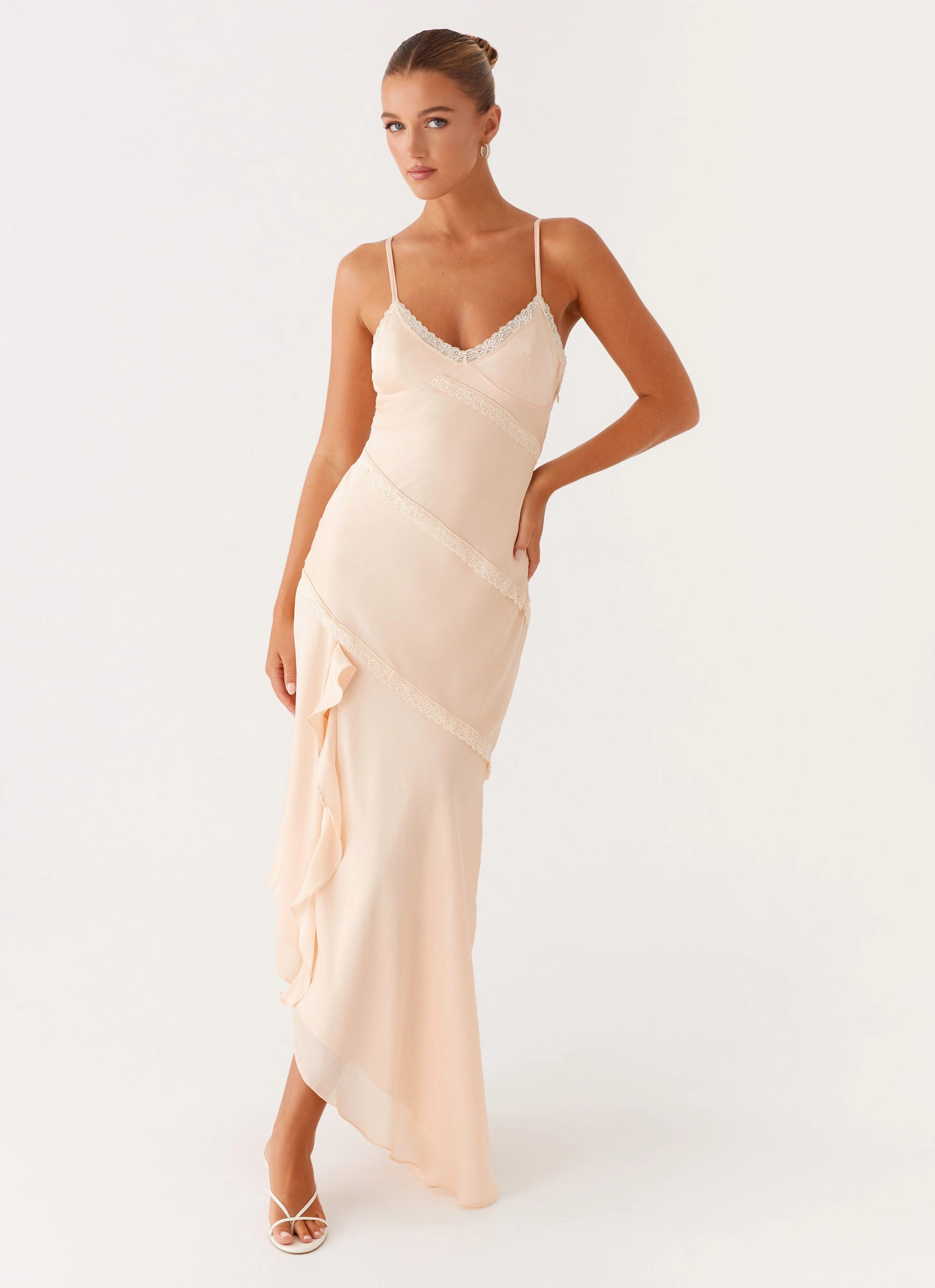 Solana Maxi Dress - Peach Grab Quick Casual weekend dress