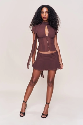 Eda Mini Skirt Built In Shorts Formal Event