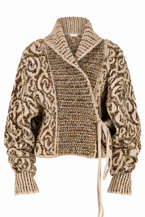 Surface Pilling Resistant Hand Linked Seams Tekla Cardigan