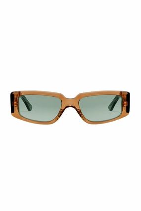 Concept 2 Sunglasses in Crystal Brown DoubleStitched Construction