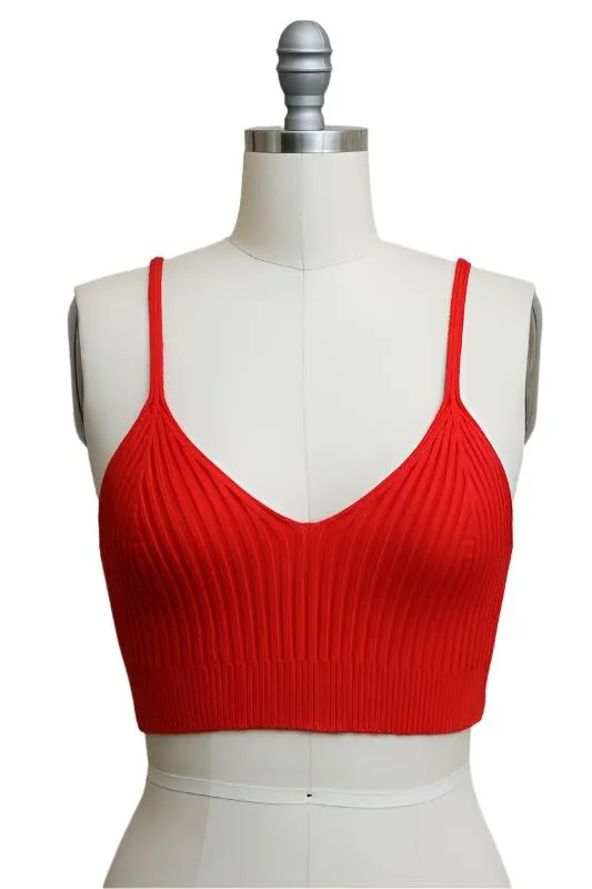 Contour Rib Knit Brami Lounge Top