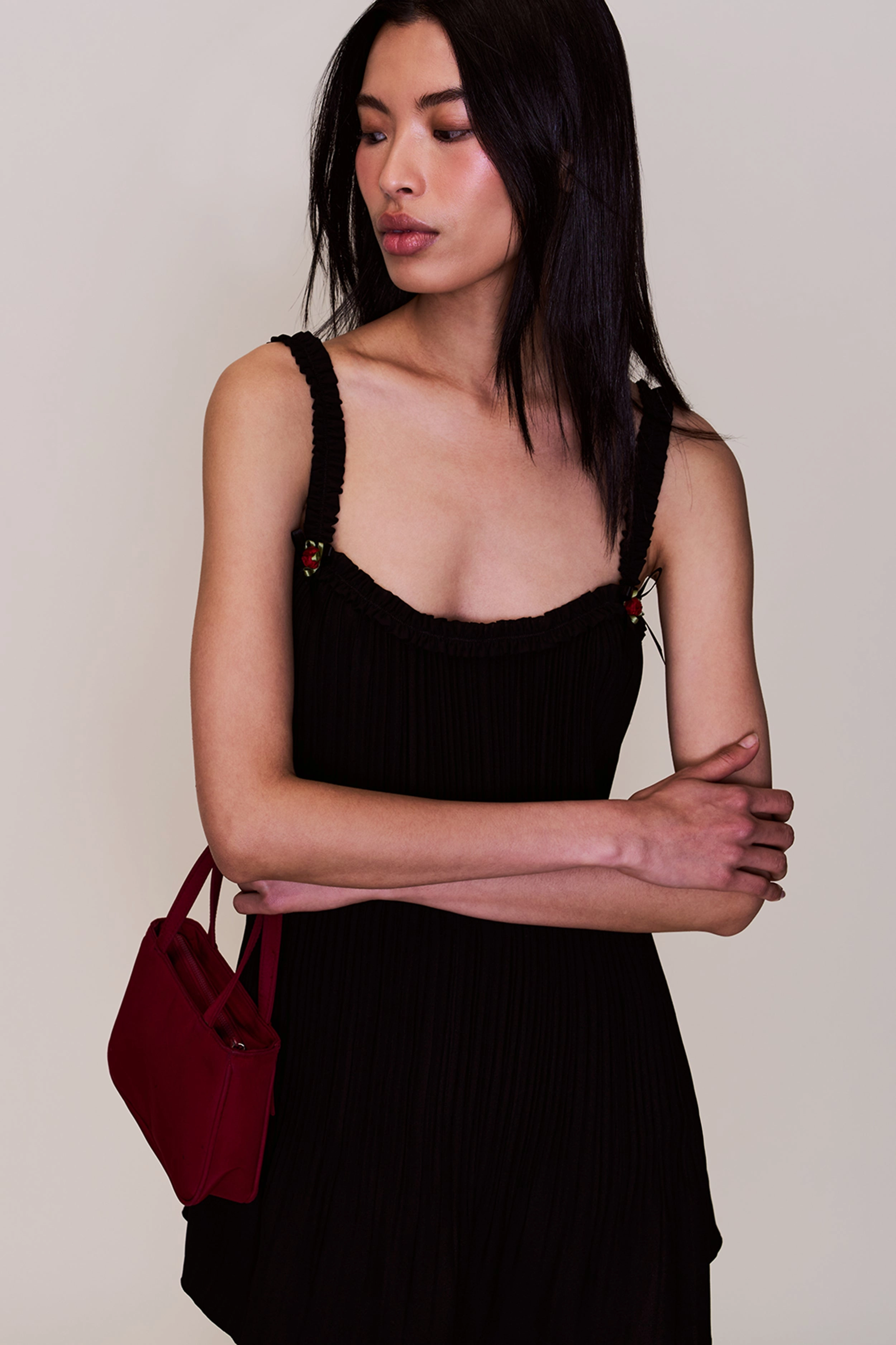 Penelope Plisse Dress Insulating-Lining Relaxed Style