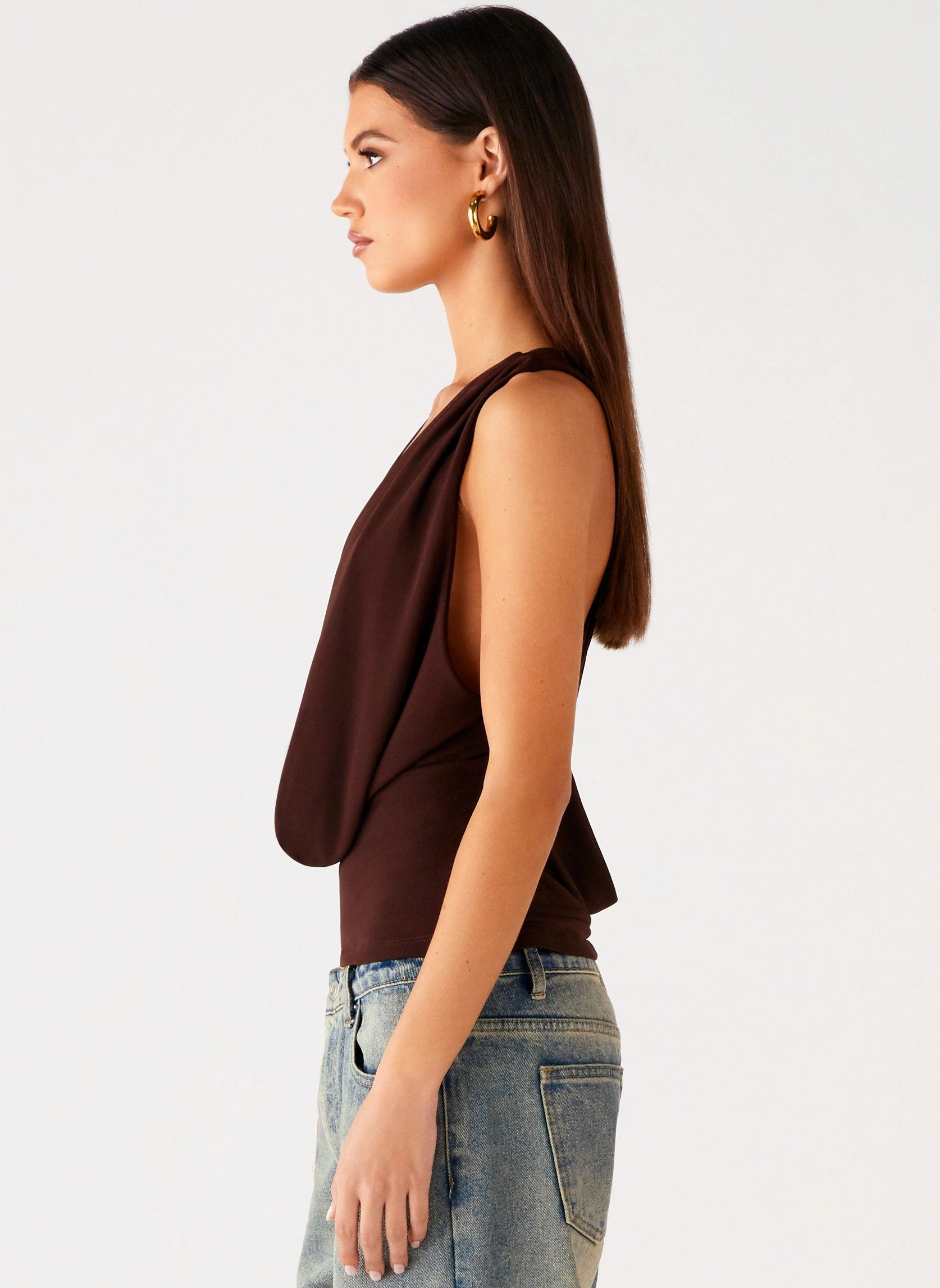 Reinforced Shoulders Breathable mesh lining Oracle Top - Chocolate