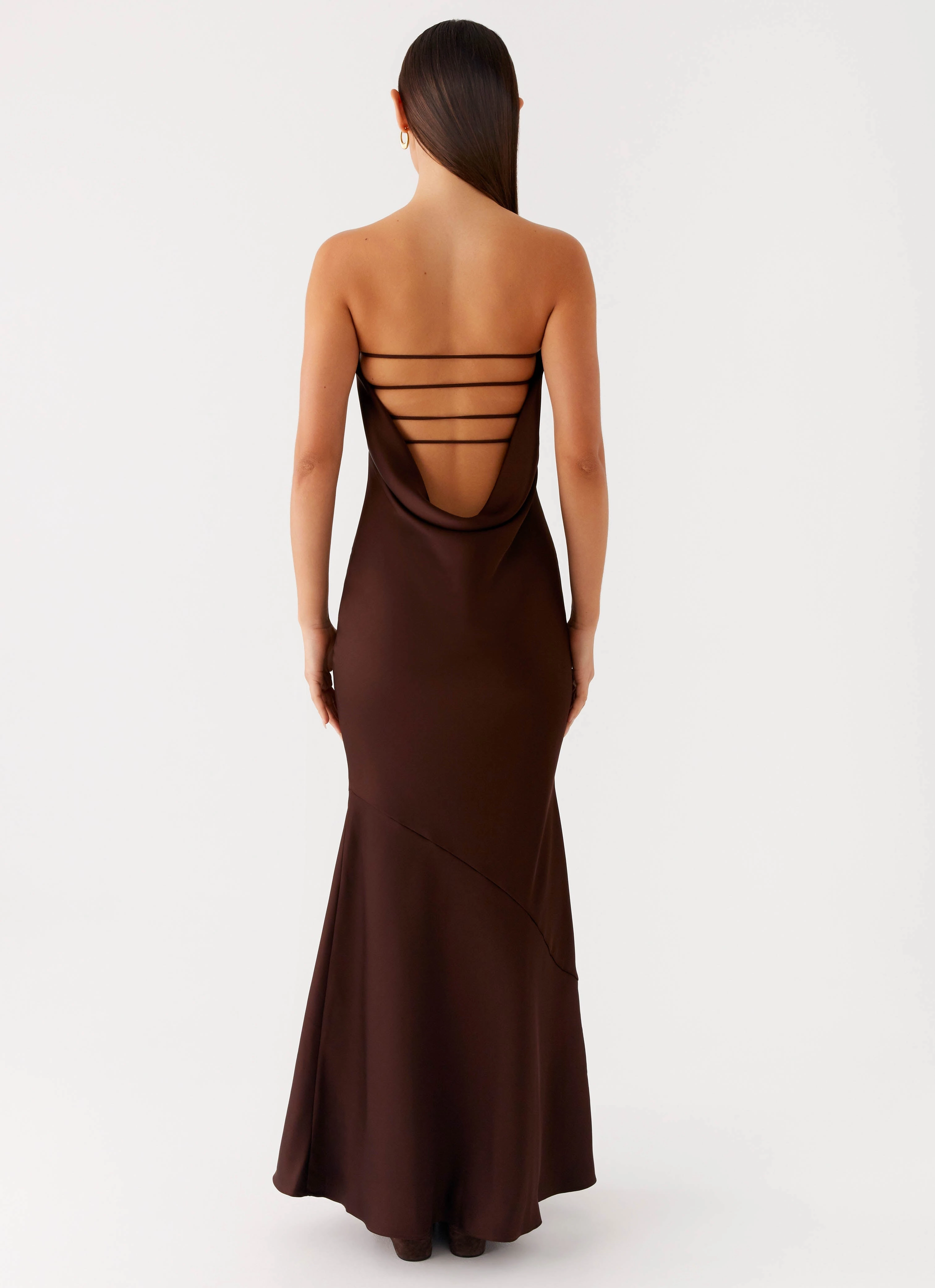 Endless Nights Maxi Dress - Chocolate Simple Texture Easy Elegance