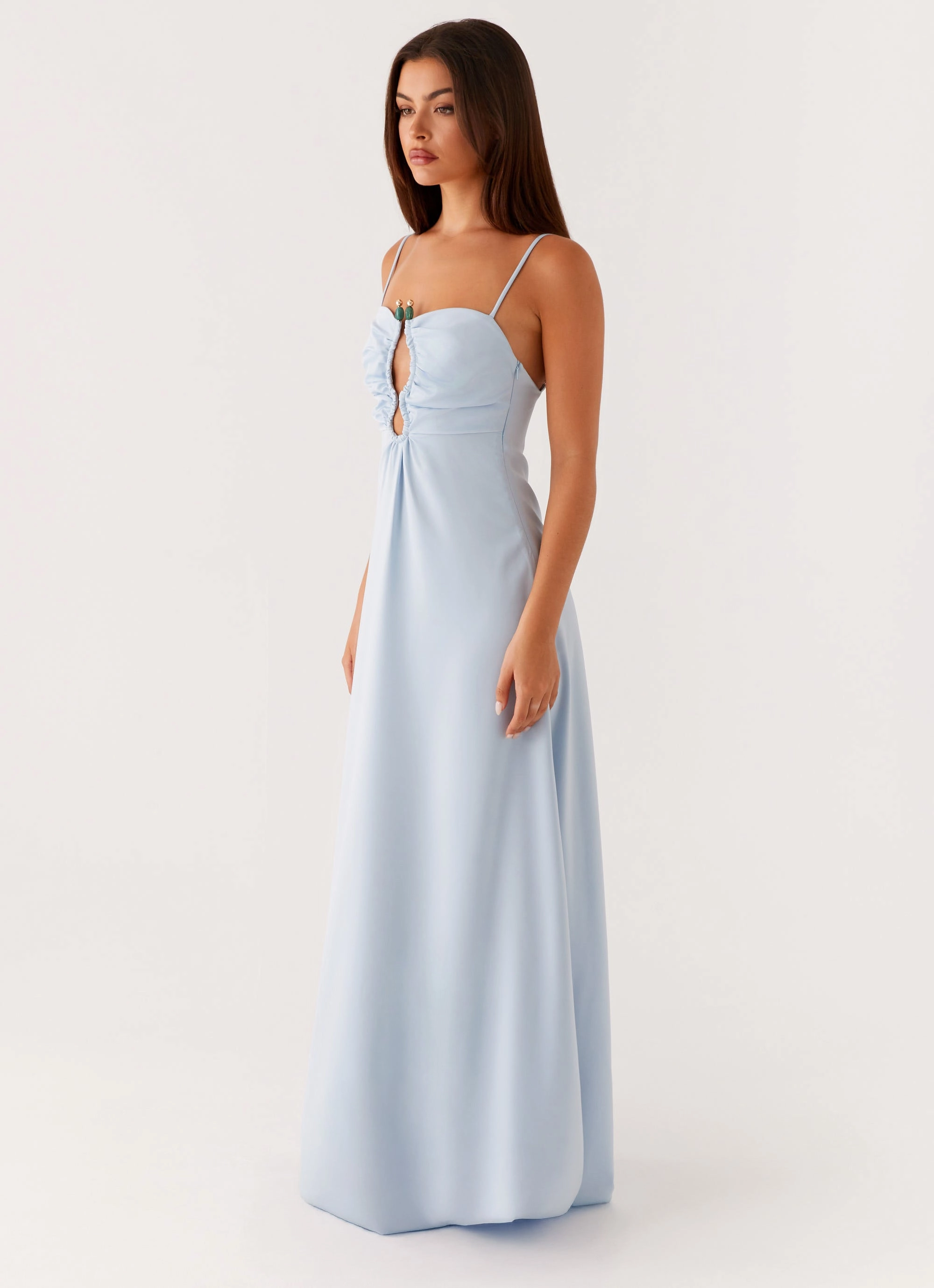 Subtle Texture Zelda Maxi Dress - Blue