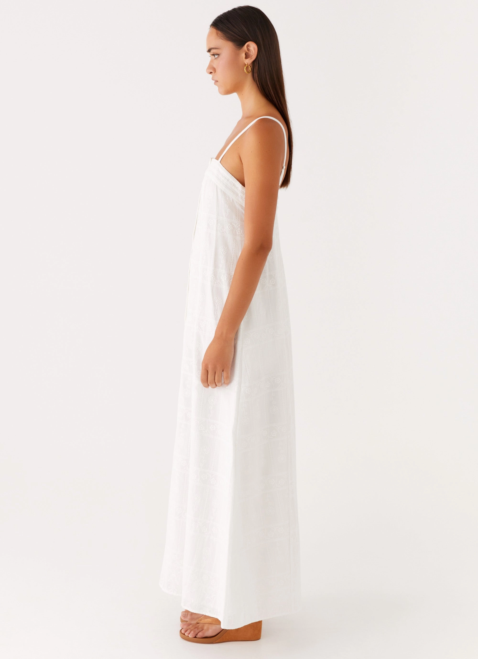 Cole Maxi Dress - White Stylish Line