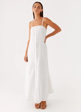 WaterRepellentCoating Cole Maxi Dress - White