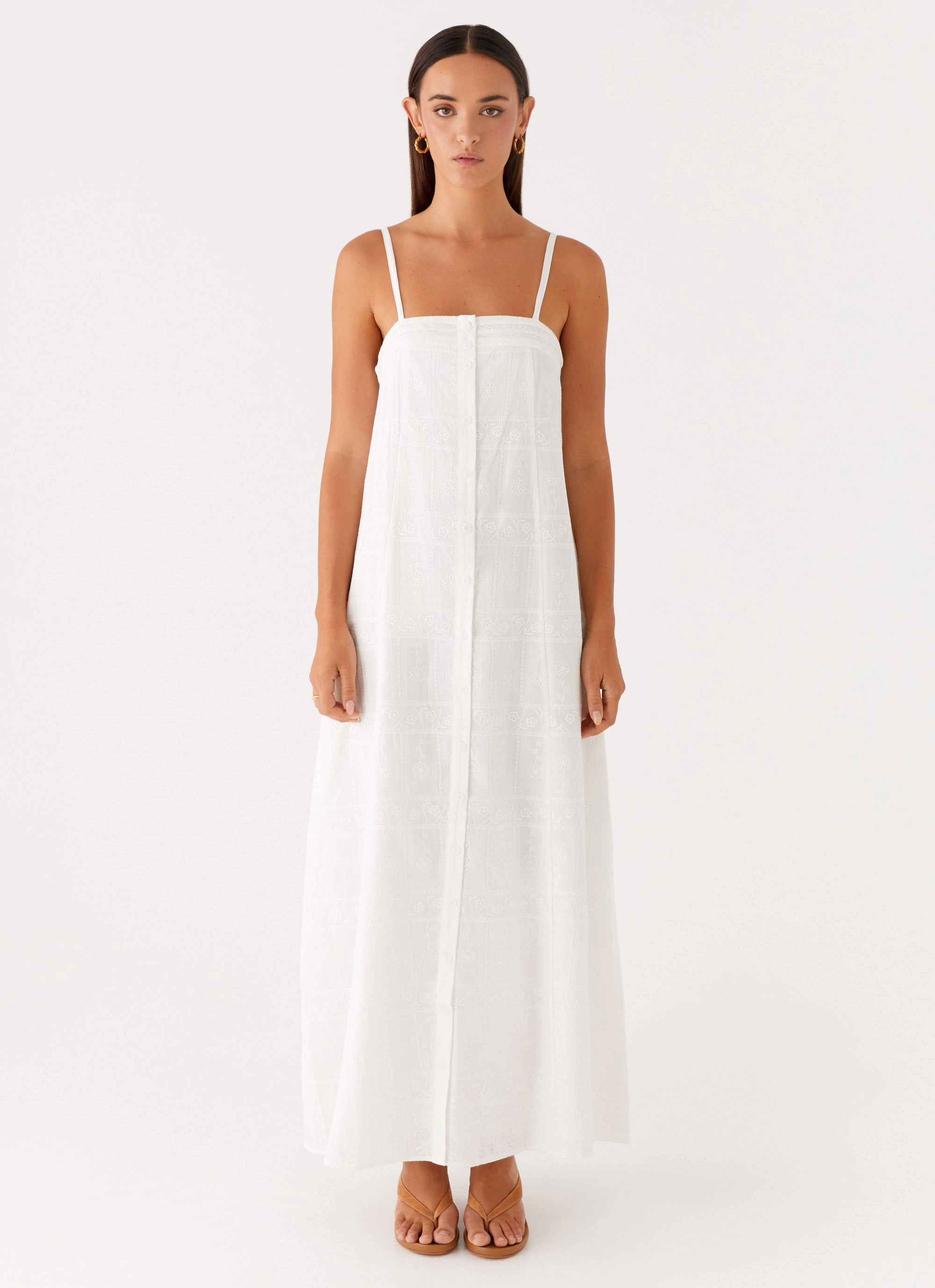 Smart Look Cole Maxi Dress - White