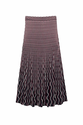 Laser Cut Edges Aliza Midi Skirt