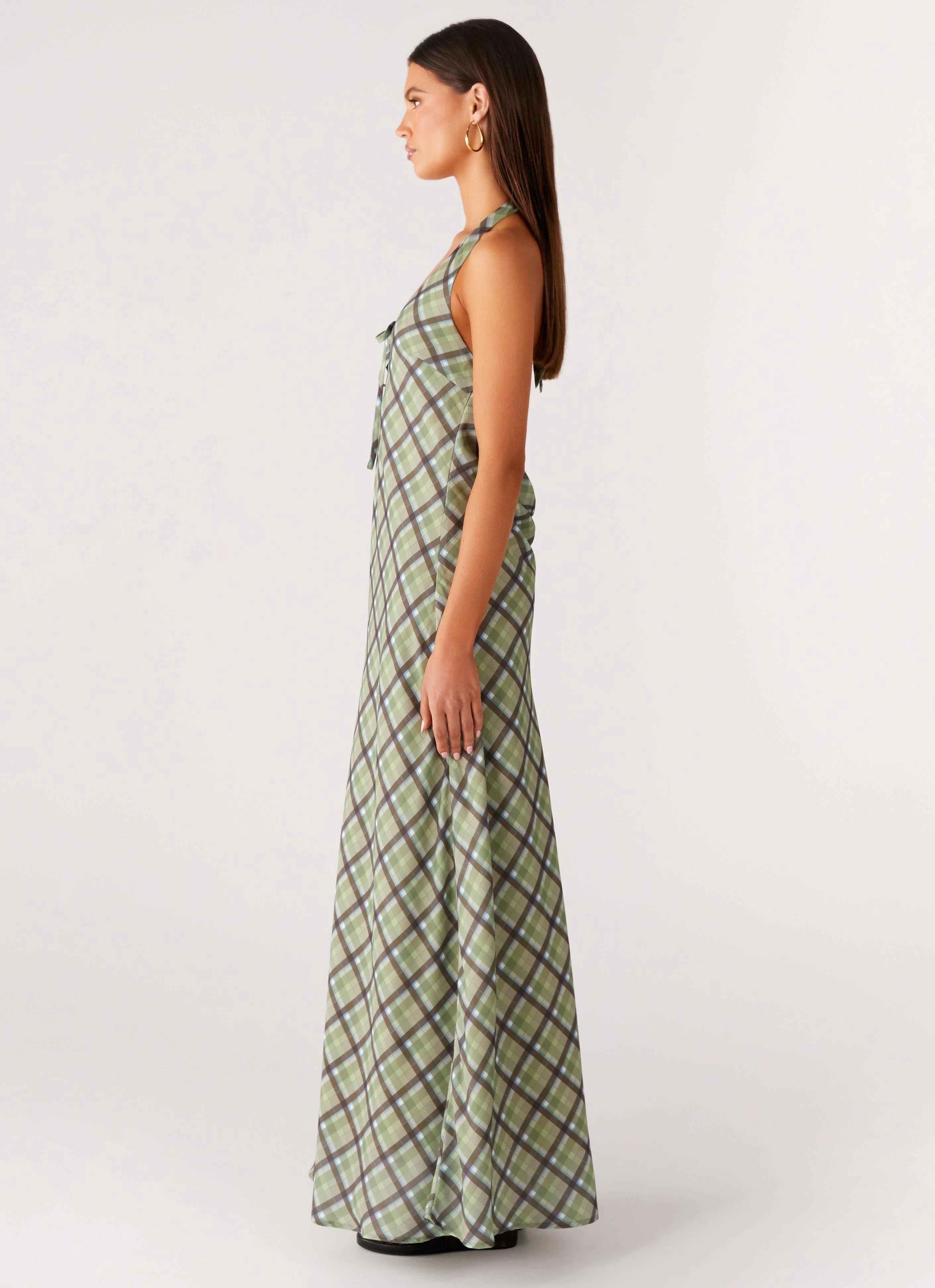 Trend Detail Coralie Maxi Dress - Cedar Check