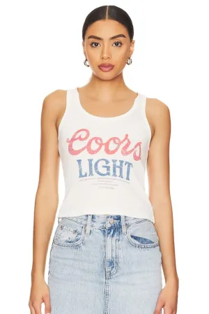 Coors Light 1980 Ribbed Tank LayeredNeckline
