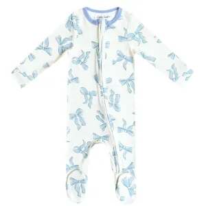 Copper Pearl Daphne Zip-Up Footie Pajamas
