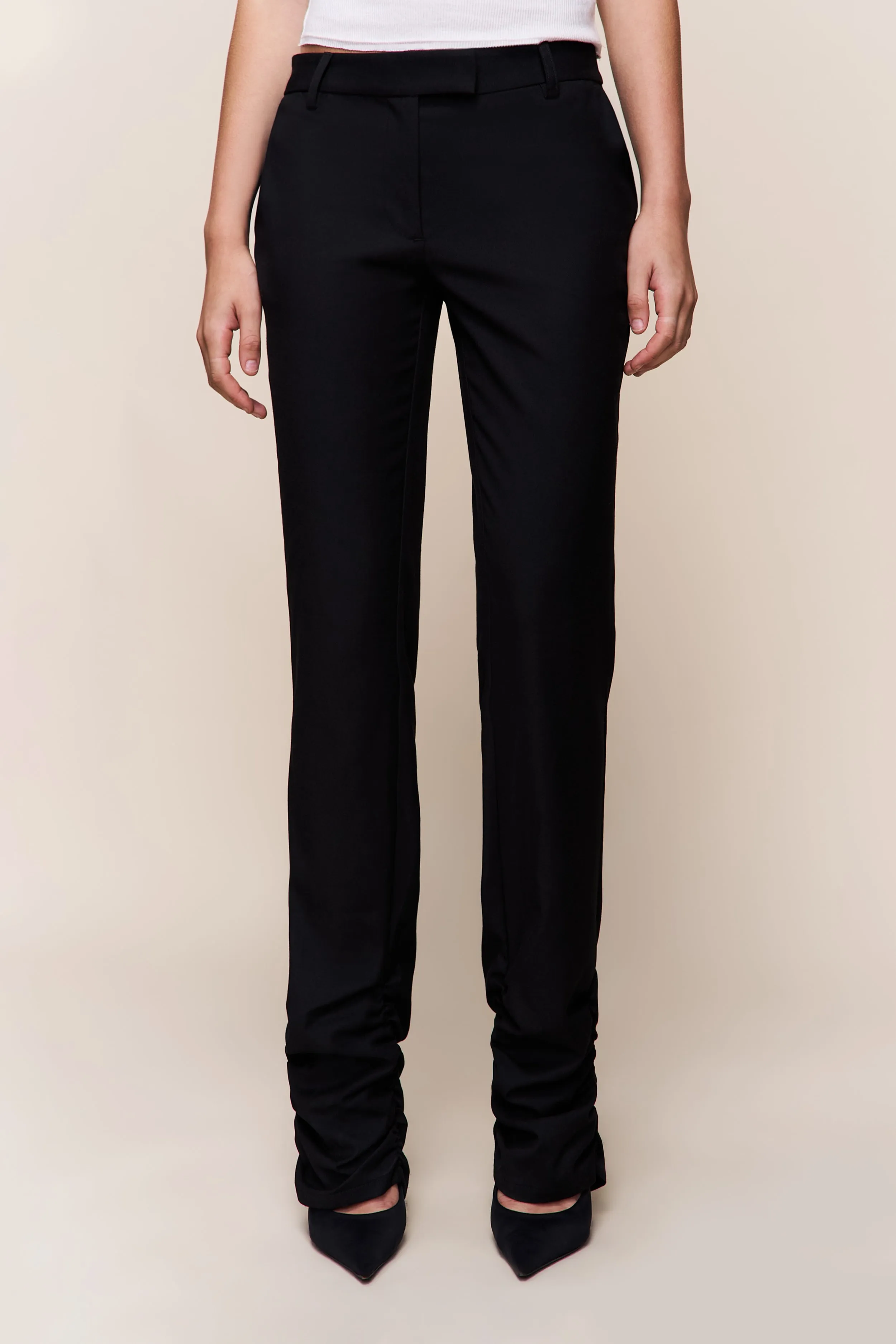 Easy Movement Cora Ruched Hem Pant