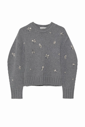 Coraline Crewneck Sweater Oversized Collar Style