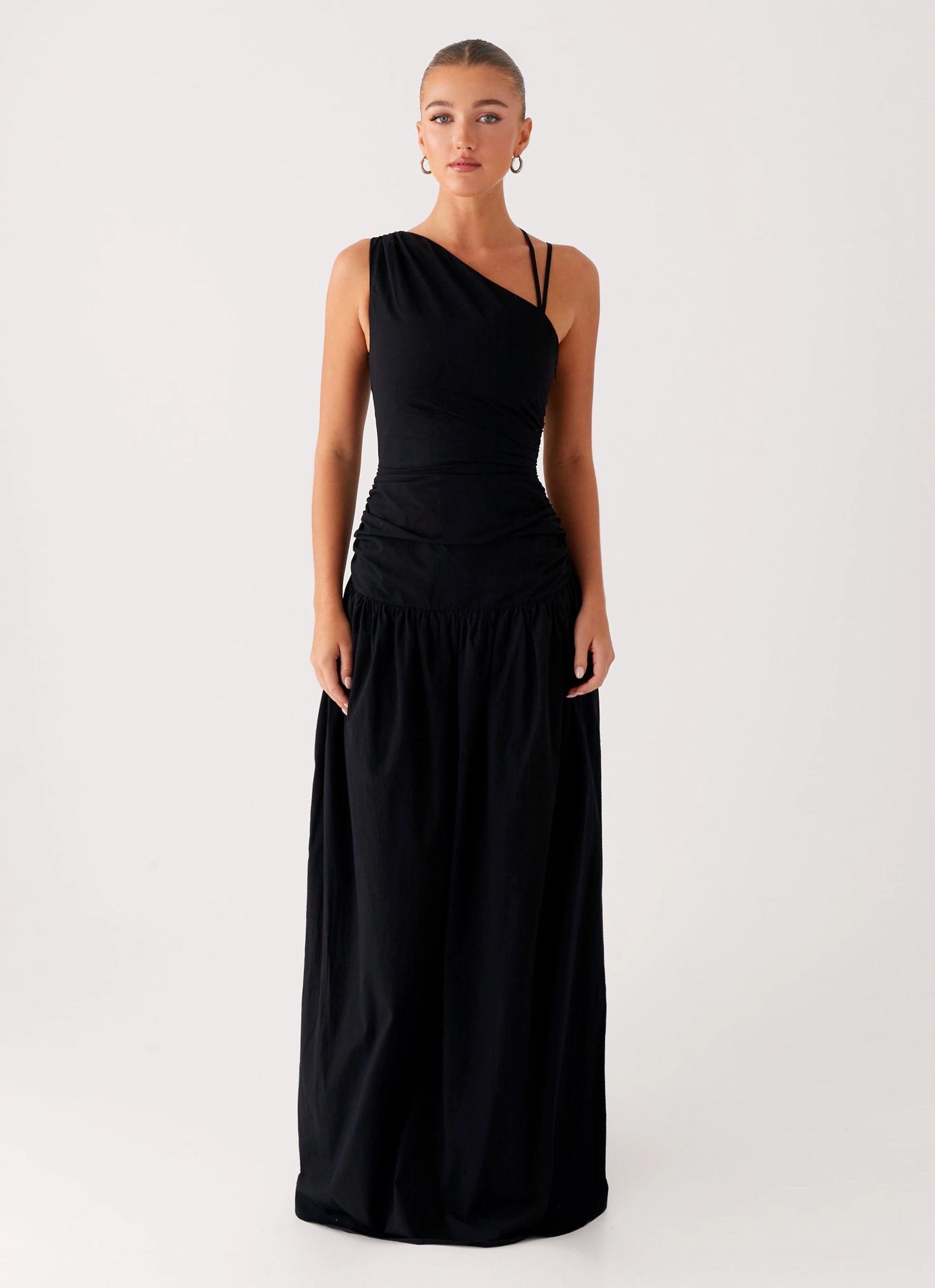 Cortez Maxi Dress - Black All Fitwear Soft Silhouette