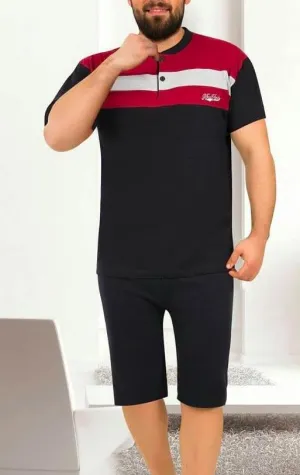 Cotton Combed Cotton Men's Pajama Set- 2050
