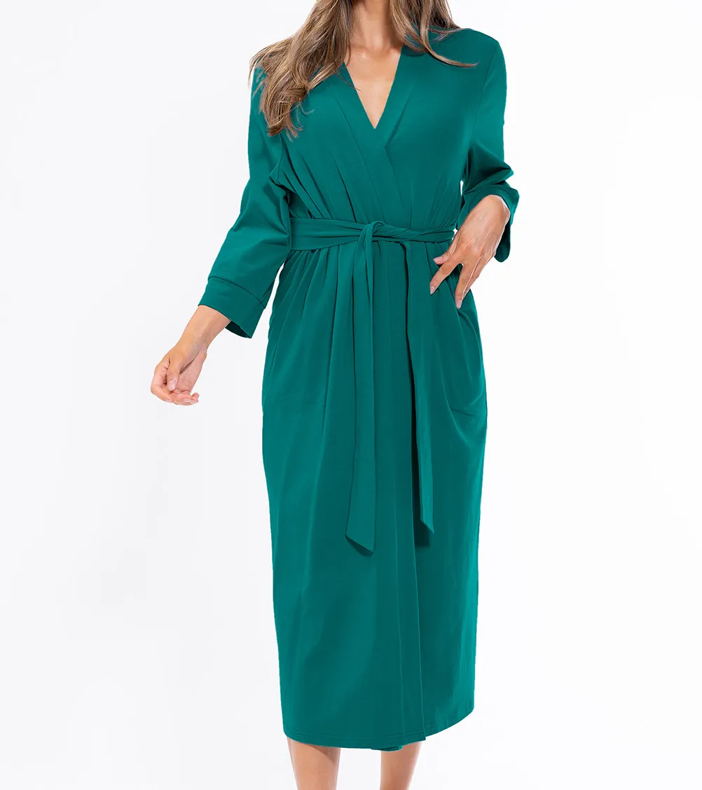 Cotton Knit Kimono Robe