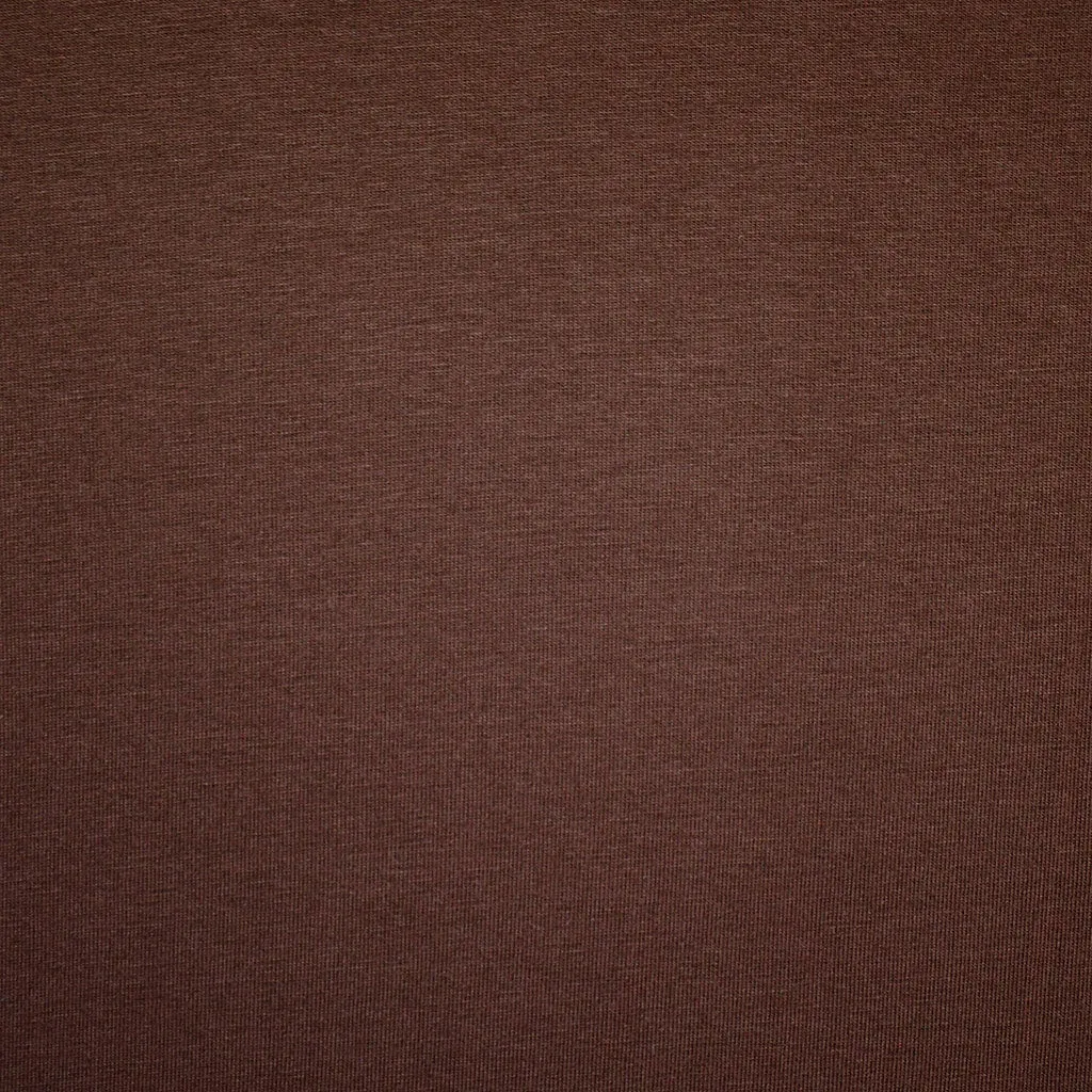 Cotton Modal Jersey Knit Solid Chocolate