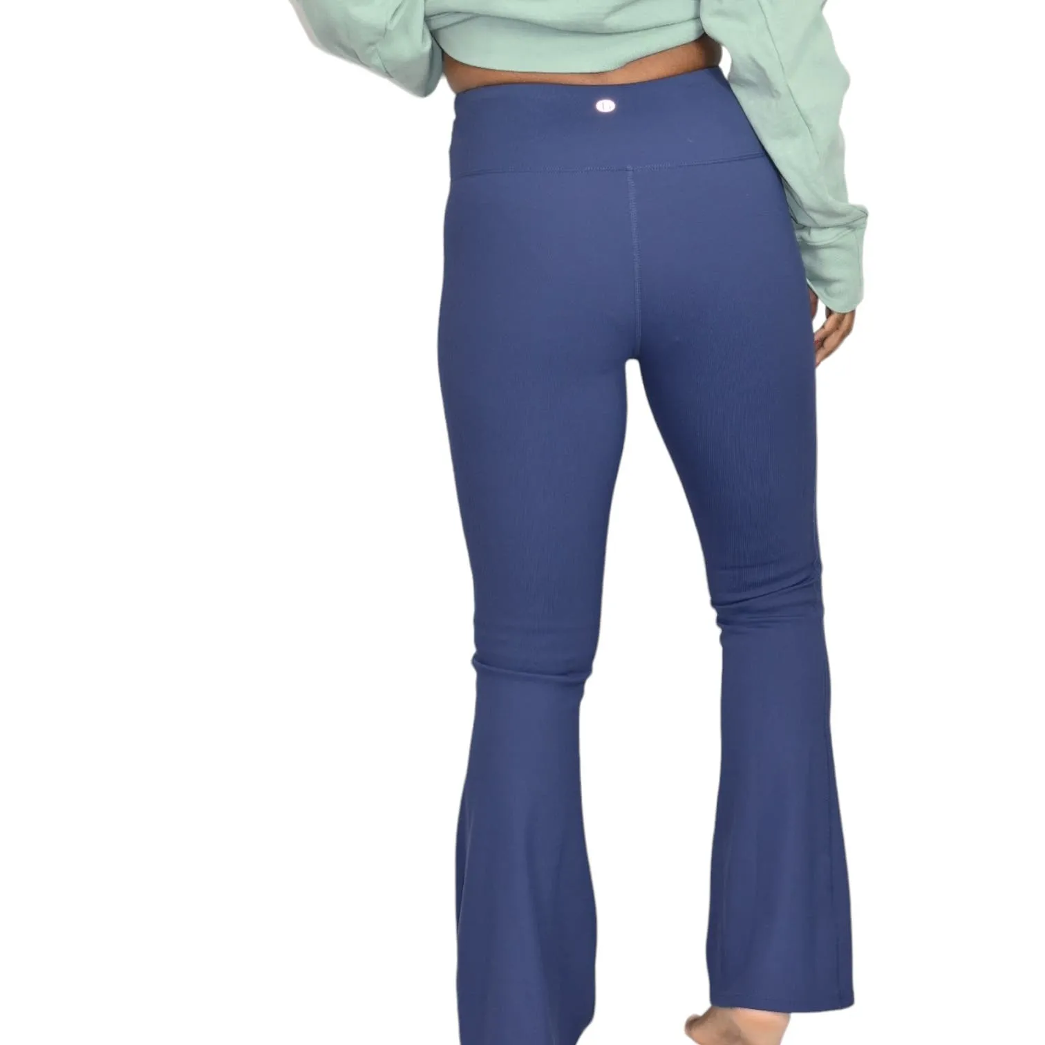 Cotton On Flare Pants Blue Yoga  Lace Up Football Leggings Workout Active Size Small