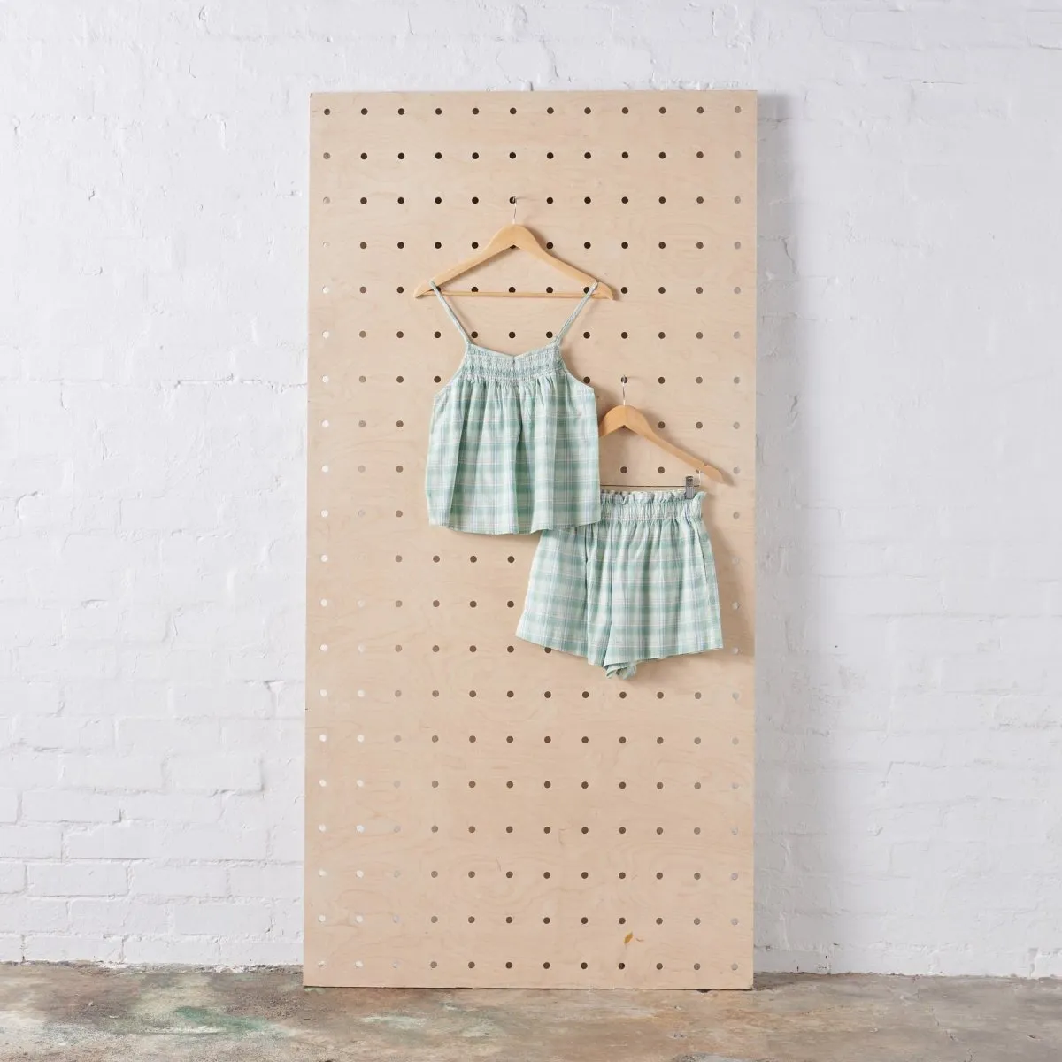 Cotton Sets in HoneyDew Melon Check