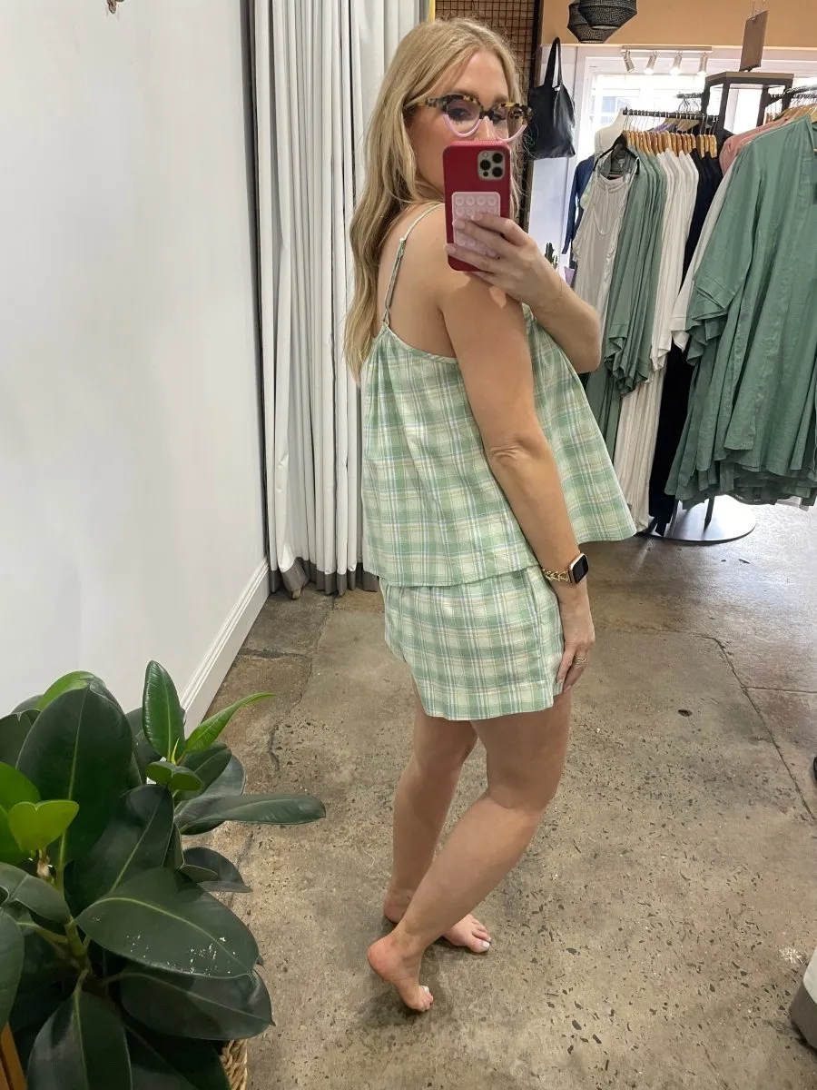 Cotton Sets in HoneyDew Melon Check