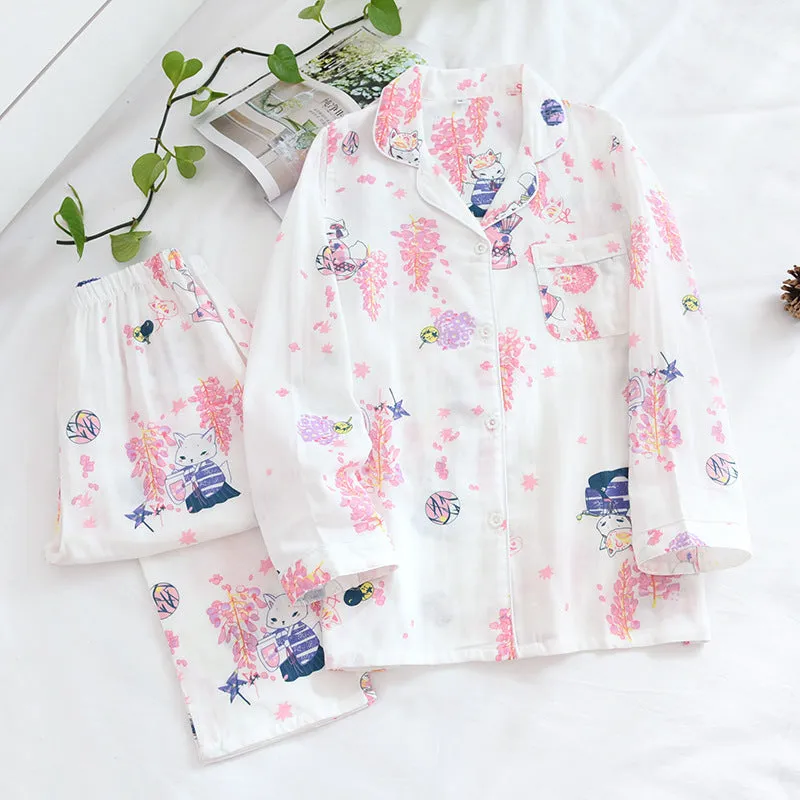 Cotton Two-Piece Pajama Set