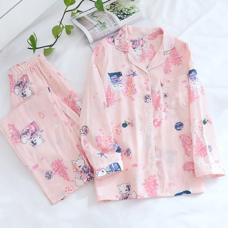 Cotton Two-Piece Pajama Set