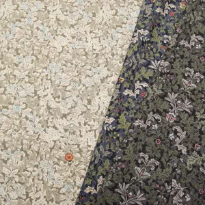 Cotton Viyella Brushed Print Fabric – Flower