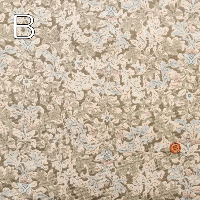 Cotton Viyella Brushed Print Fabric – Flower