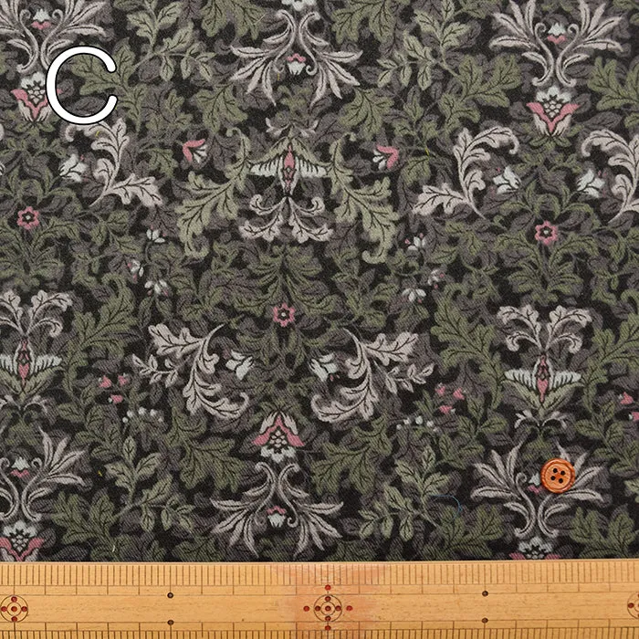 Cotton Viyella Brushed Print Fabric – Flower