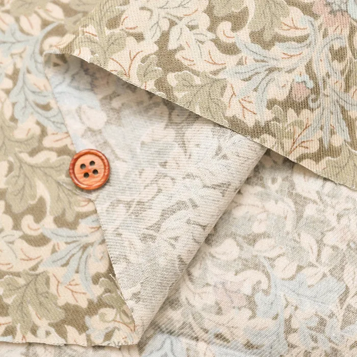 Cotton Viyella Brushed Print Fabric – Flower