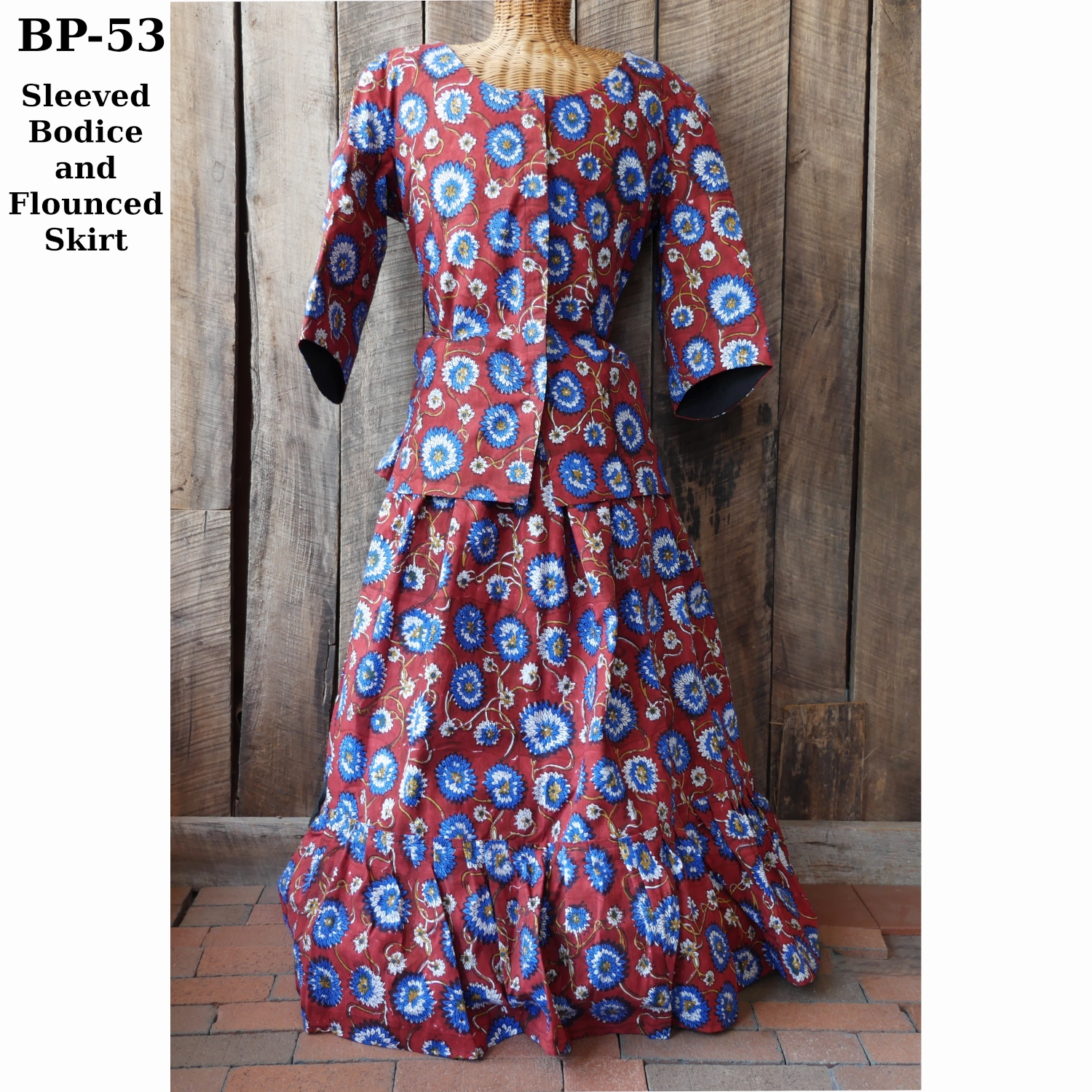 Editorial Look Fold Over Detail Flounced Drawstring Cotton Skirt - Printed