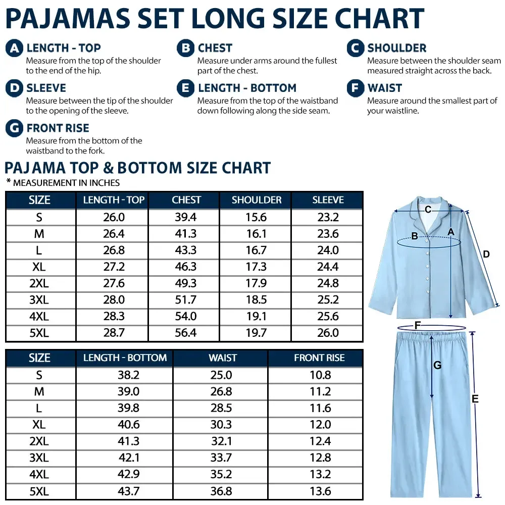 Couple Hubby & Wifey Est - Gift For Couples - Personalized Long Pajamas Set