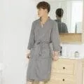 Couples' Elegant Cotton Kimono-Style Lounging Set