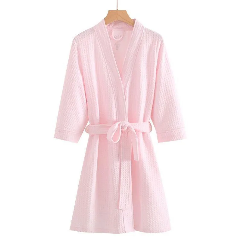Couples' Elegant Cotton Kimono-Style Lounging Set