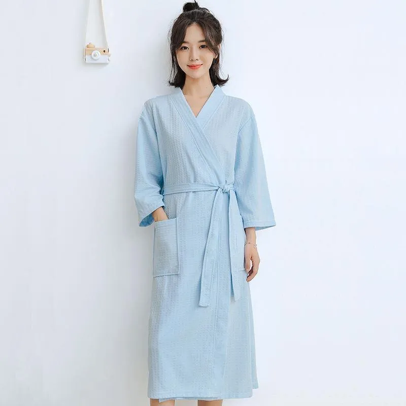 Couples' Elegant Cotton Kimono-Style Lounging Set