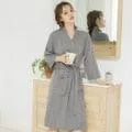 Couples' Elegant Cotton Kimono-Style Lounging Set