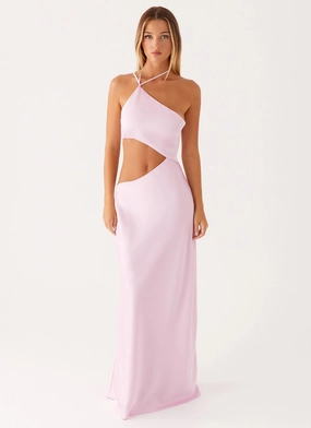 Daily Favorite Vibrant Tone Courtney Maxi Dress - Pink