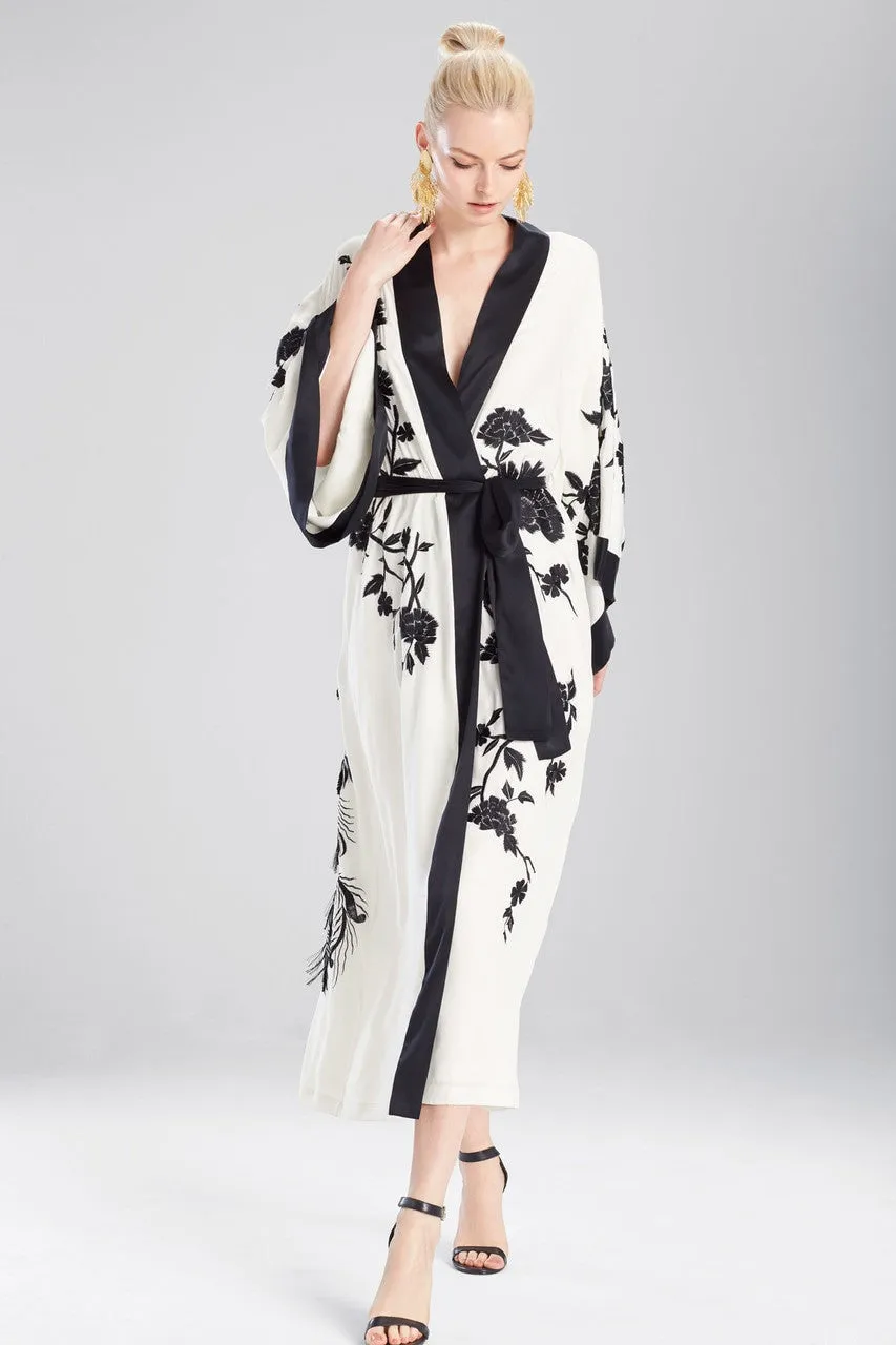 Couture Black Peacock Robe