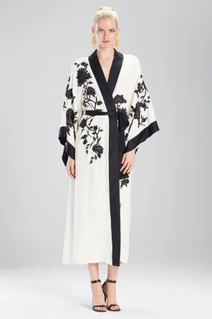 Couture Black Peacock Robe