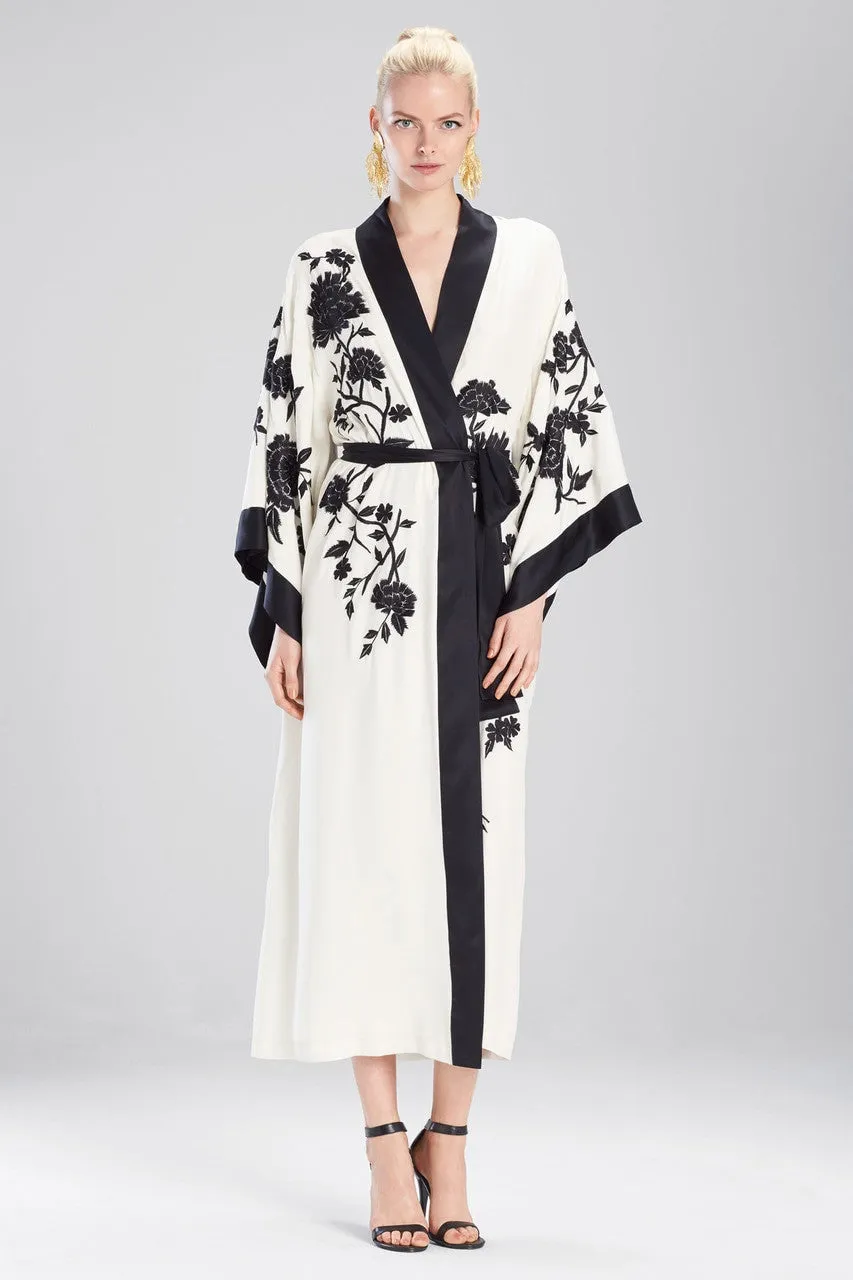 Couture Black Peacock Robe