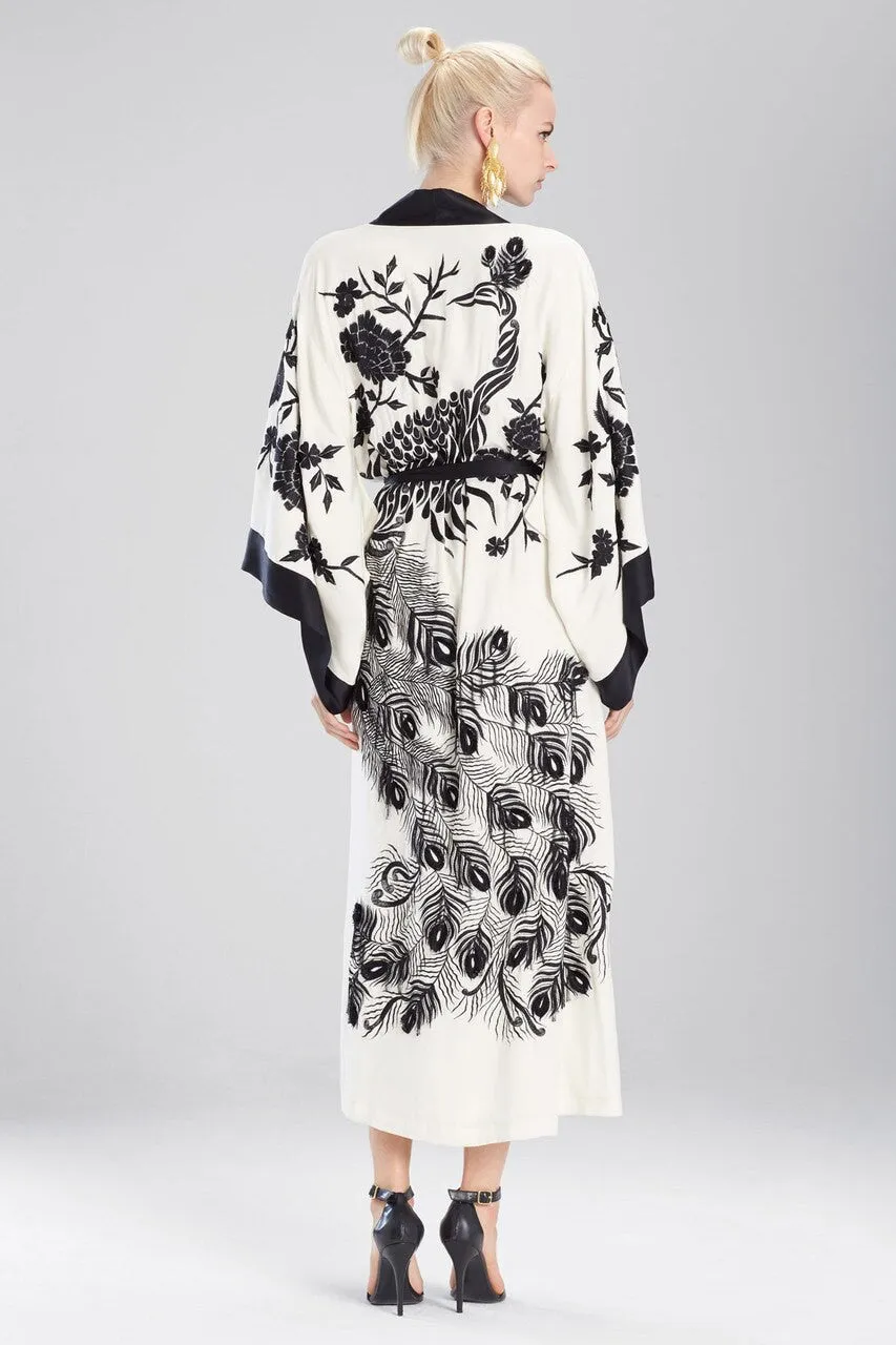 Couture Black Peacock Robe
