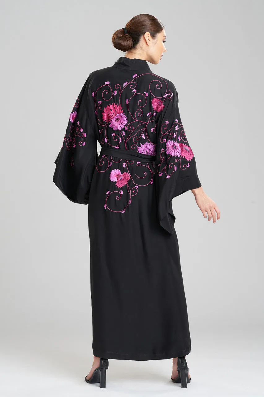 Couture Floral Embroidery Robe