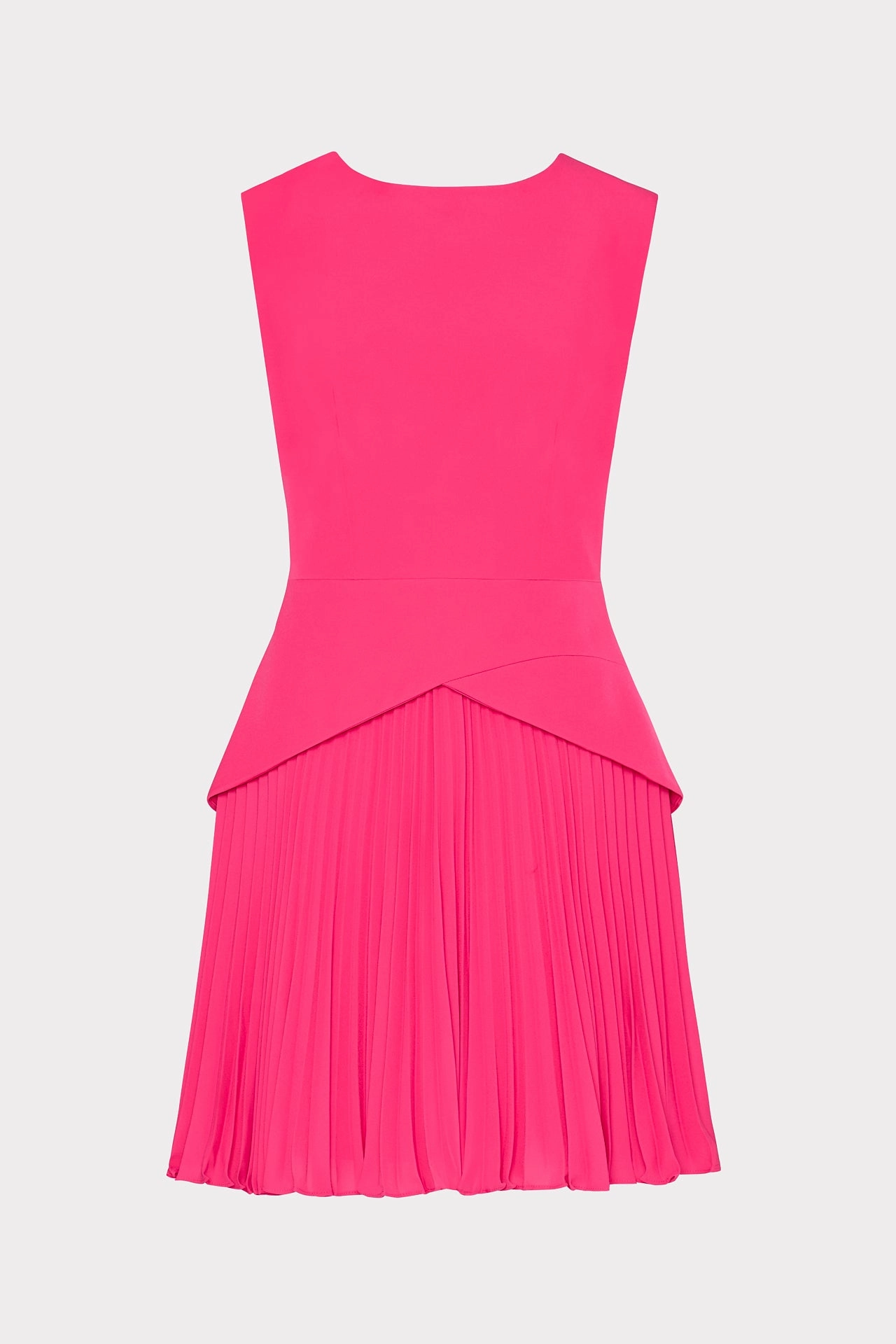 Haddy Pleated Mini Dress Satin Layers